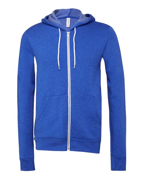 BELLA + CANVAS® Unisex Lightweight Sponge Fleece Zip-Up Hoodie
