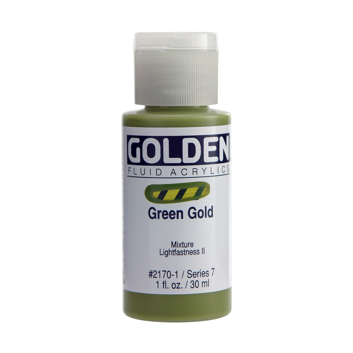 Golden Fluid Acrylic, 1 Oz., Green Gold