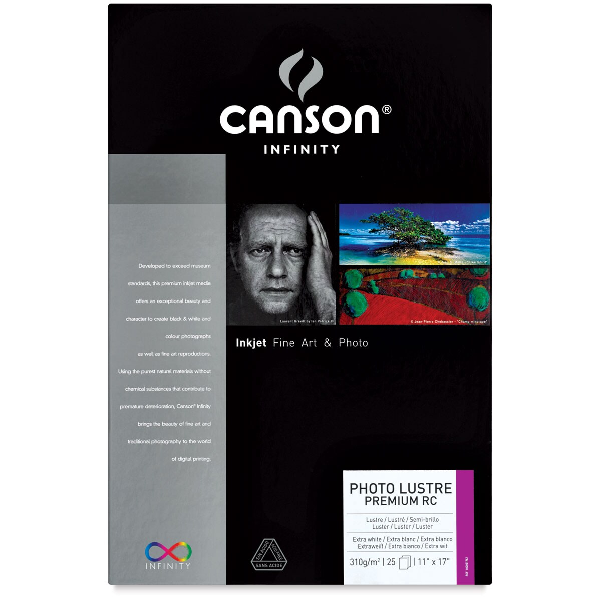 Canson Infinity Photo Lustre Premium Resin Coated Inkjet Paper - 11&#x22; x 17&#x22;, Pkg of 25 Sheets