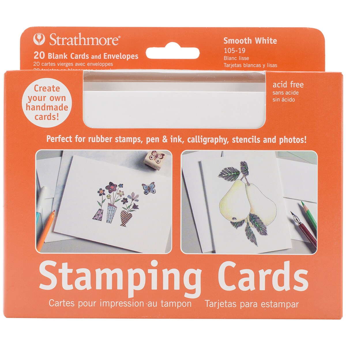Strathmore Cards & Envelopes 5"X6.875" 20/PkgStamping Michaels