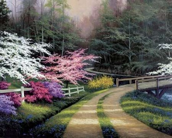 Garden Path Poster Print by Unknown Unknown # 1892