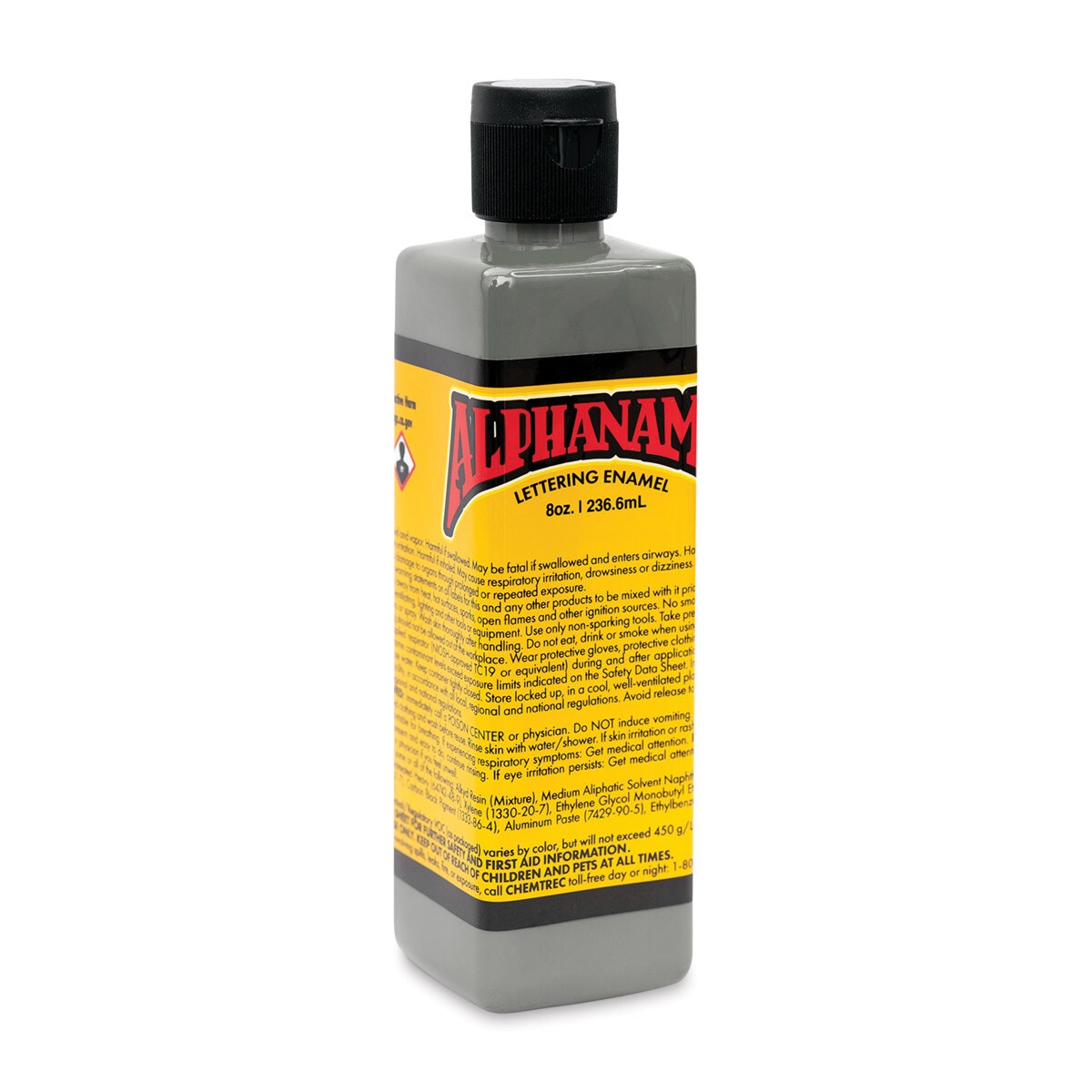 Alpha6 Alphanamel Lettering Enamel - Alpha Gray, 236.6 ml, Bottle