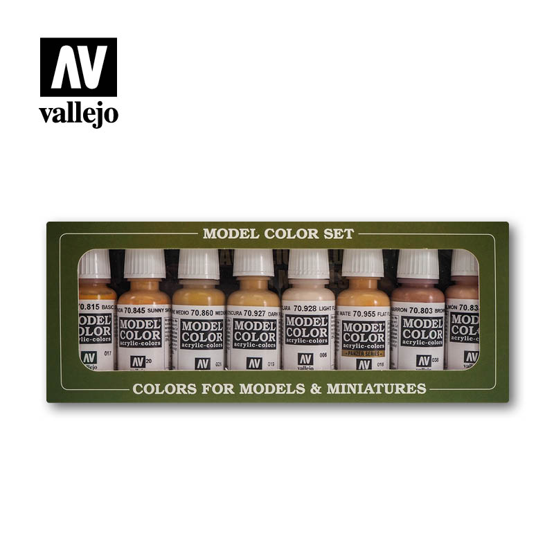 Vallejo   Face &#x26; Skin Tones (8) 8 colors Set