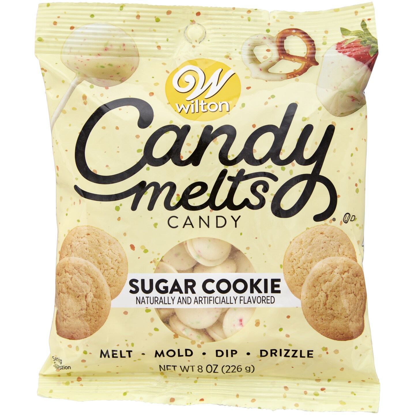 Wilton Candy Melts 8oz-Sugar Cookie