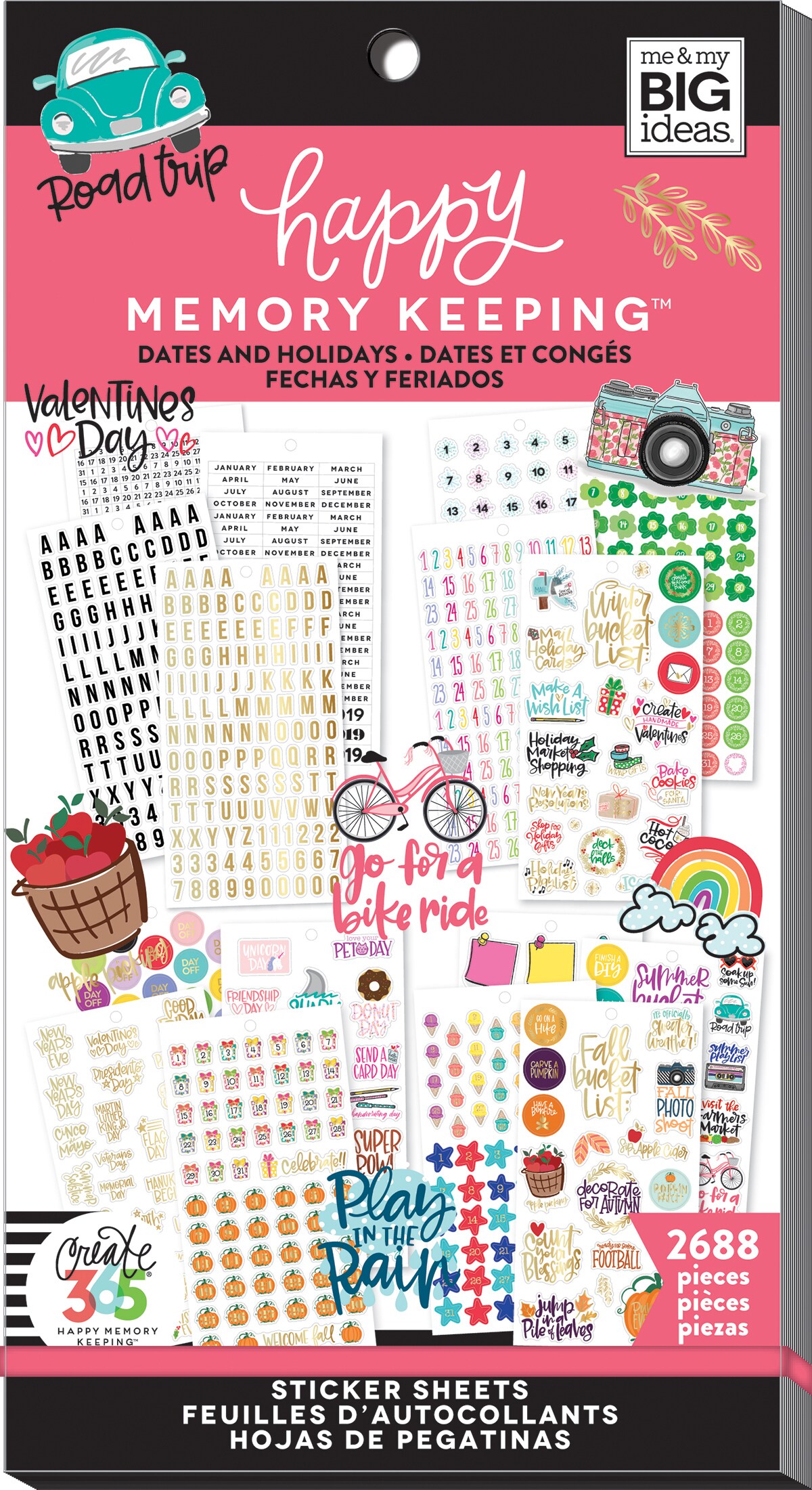 Happy Memory Keeping Sticker Value Pack-Dates &#x26; Holidays, 2688/Pkg
