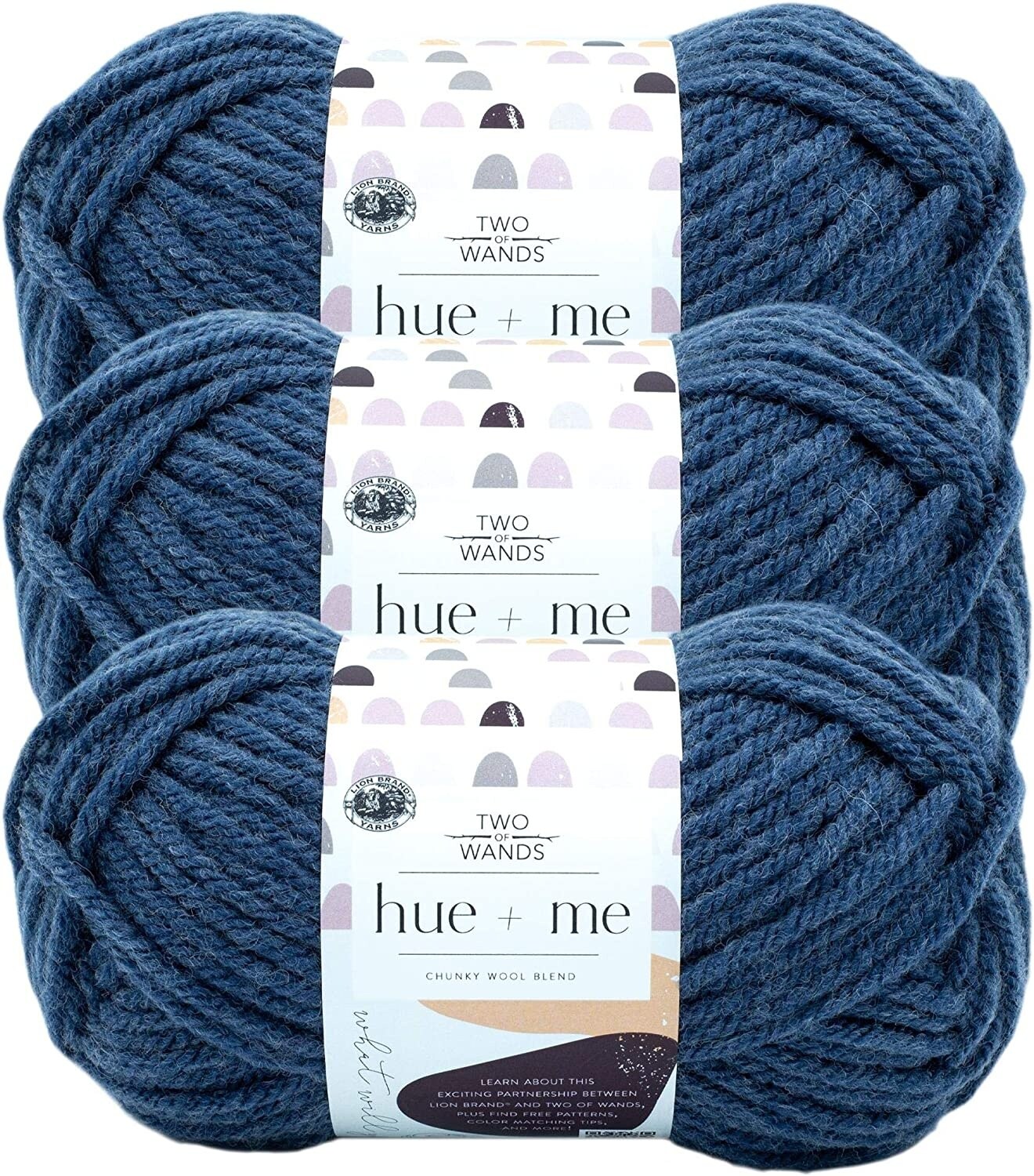 (Pack of 3) Lion Brand Hue &#x26; Me Yarn-Magic Hour