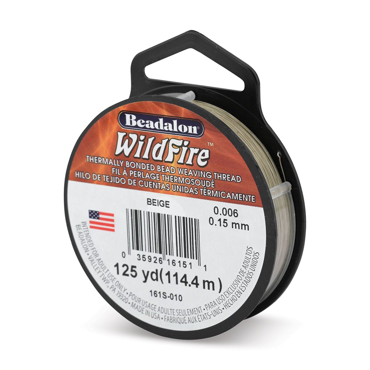 Beadalon WildFire Beading Thread Beige, 0.006", 125 yds Michaels