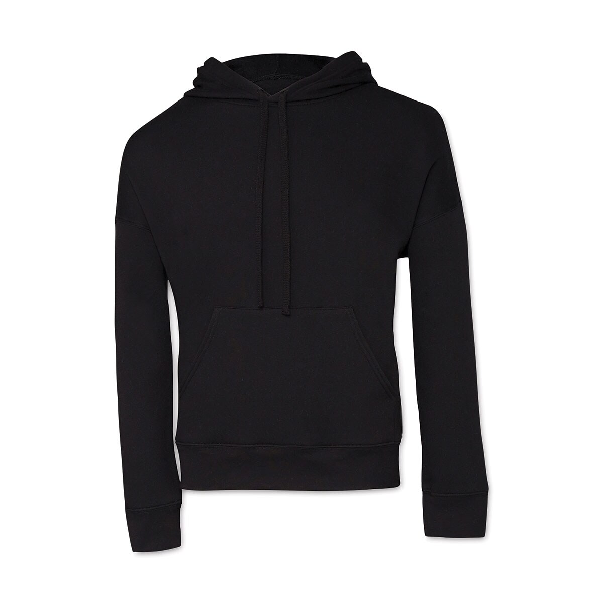 Bella + Canvas Unisex Sponge Fleece Drop Shoulder Sweatshirt - Black, X-Large