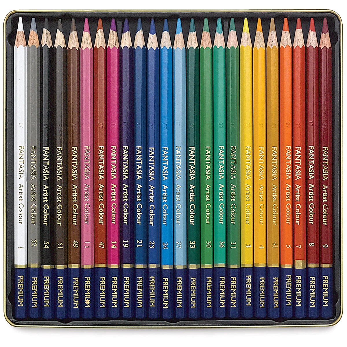 Holbein Artists' 50 Colored Pencil Set in Paper Box