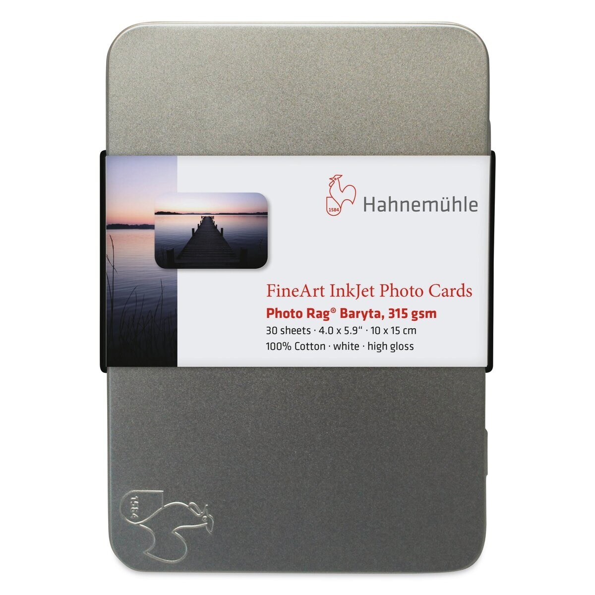 Hahnem&#xFC;hle Photo Rag Baryta Inkjet Photo Cards - 4&#x22; x 6&#x22;, Pkg of 30