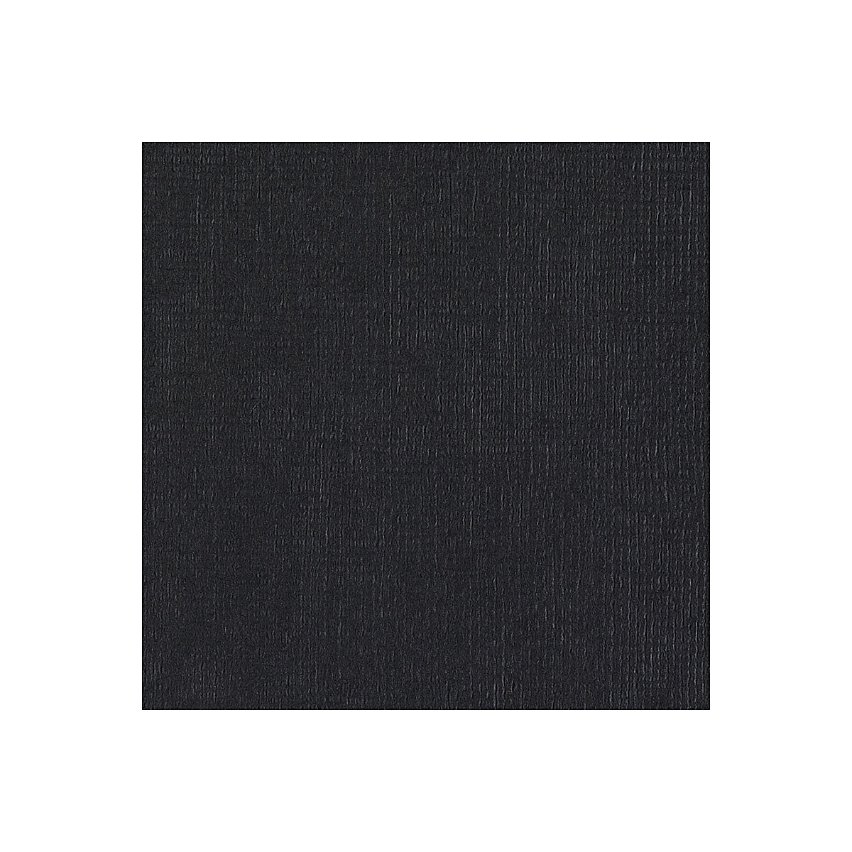 American Crafts Textured Cardstock Pack - 12&#x22; x 12&#x22;, Black, 25 Sheets