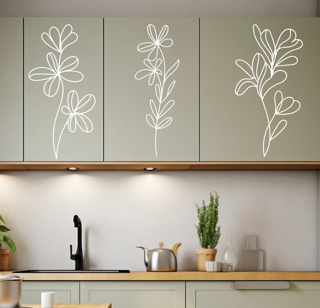 Minimal Floral Vinyl