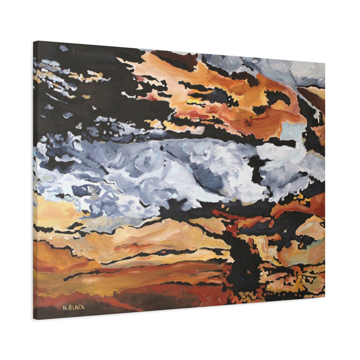 Abstract Canvas Art Home Decor Wood Wall Art Prints Large Wall Decor Coastal Driftwood Brown Grey Luxury Wall Art - image9