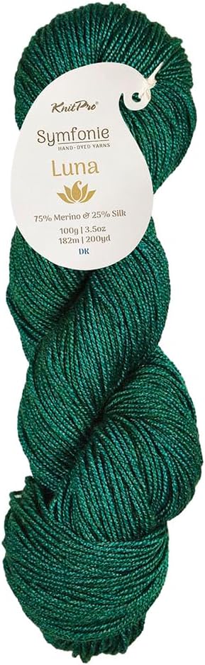 KnitPro Symfonie Premium Hand Dyed Yarn Merino Wool & Silk Blend| Luna