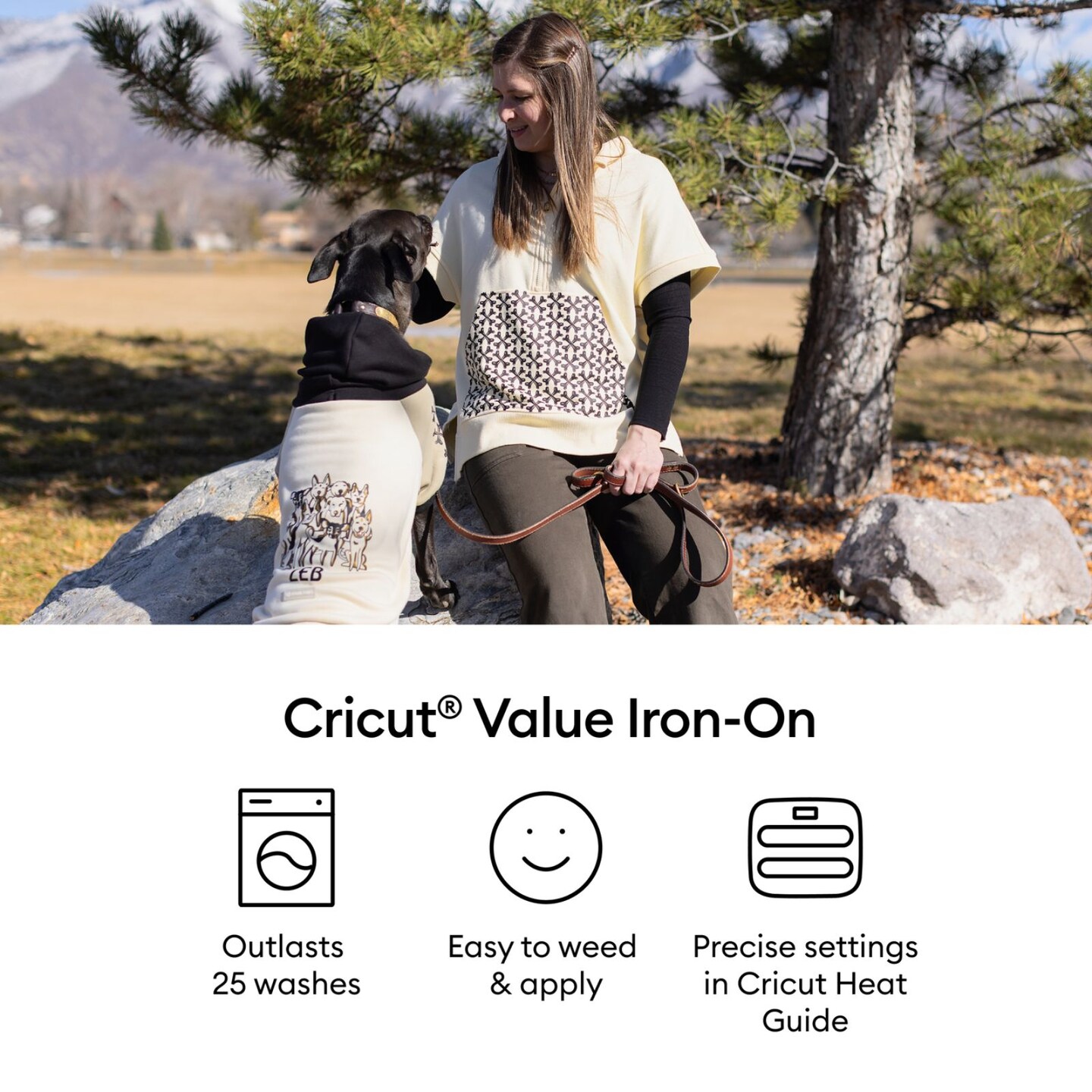 Cricut Value Iron-On, Rainbow Sampler - 12 in x 12 in (20 ct)