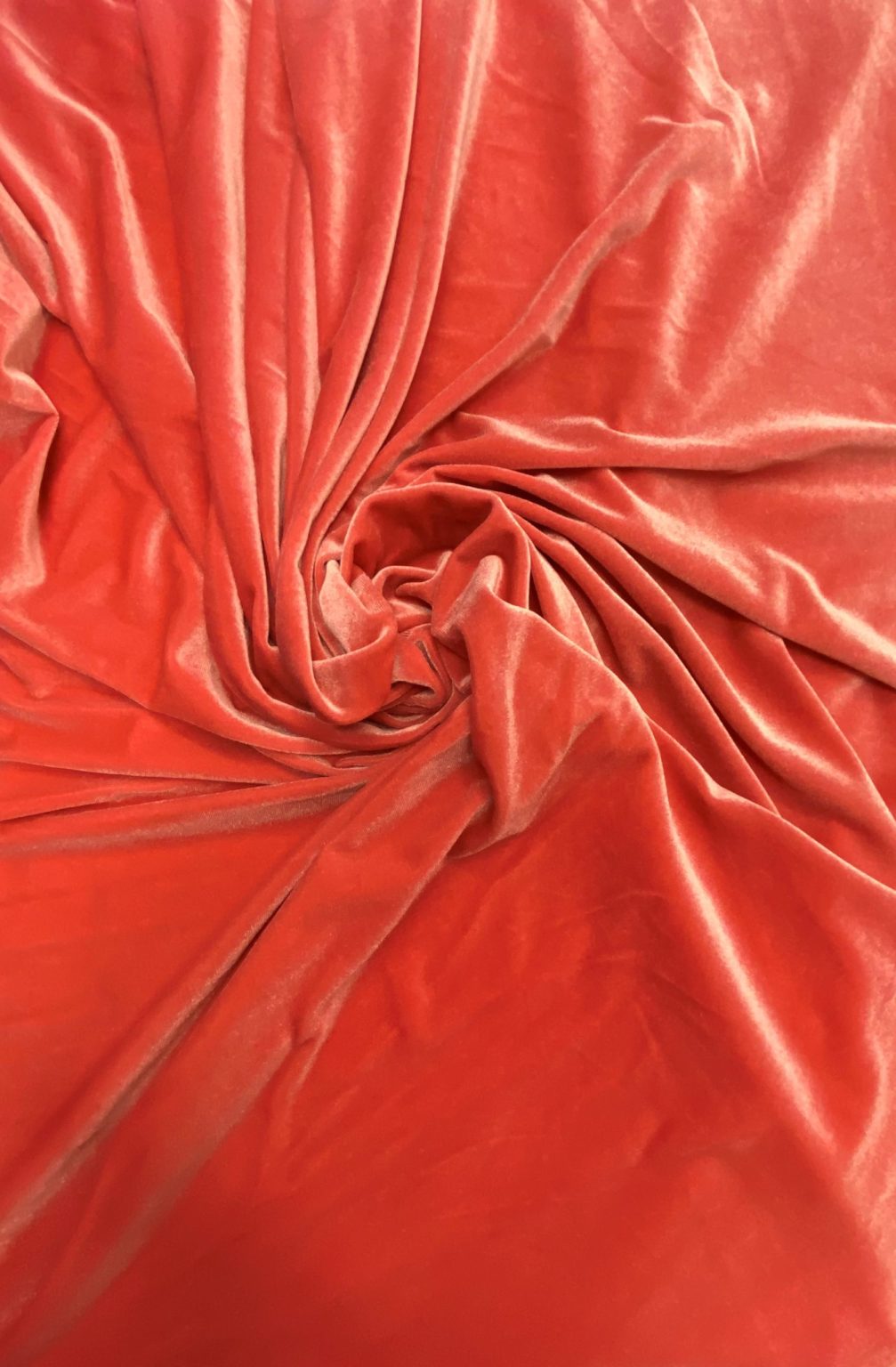 1 Yard Coral Stretch Velvet Material for Apparel, Costumes, Home Décor, and Crafts 58/60 Inch Wide