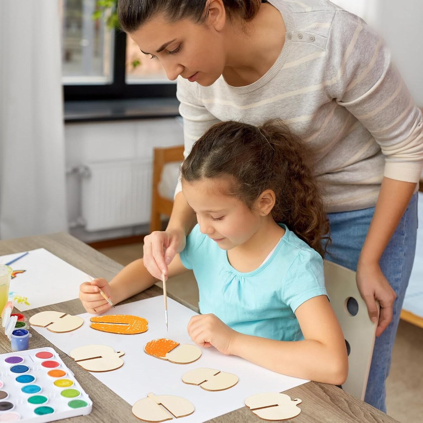 DIY Fall 3D Pumpkins Wood Crafts to Paint for Kids Adults
