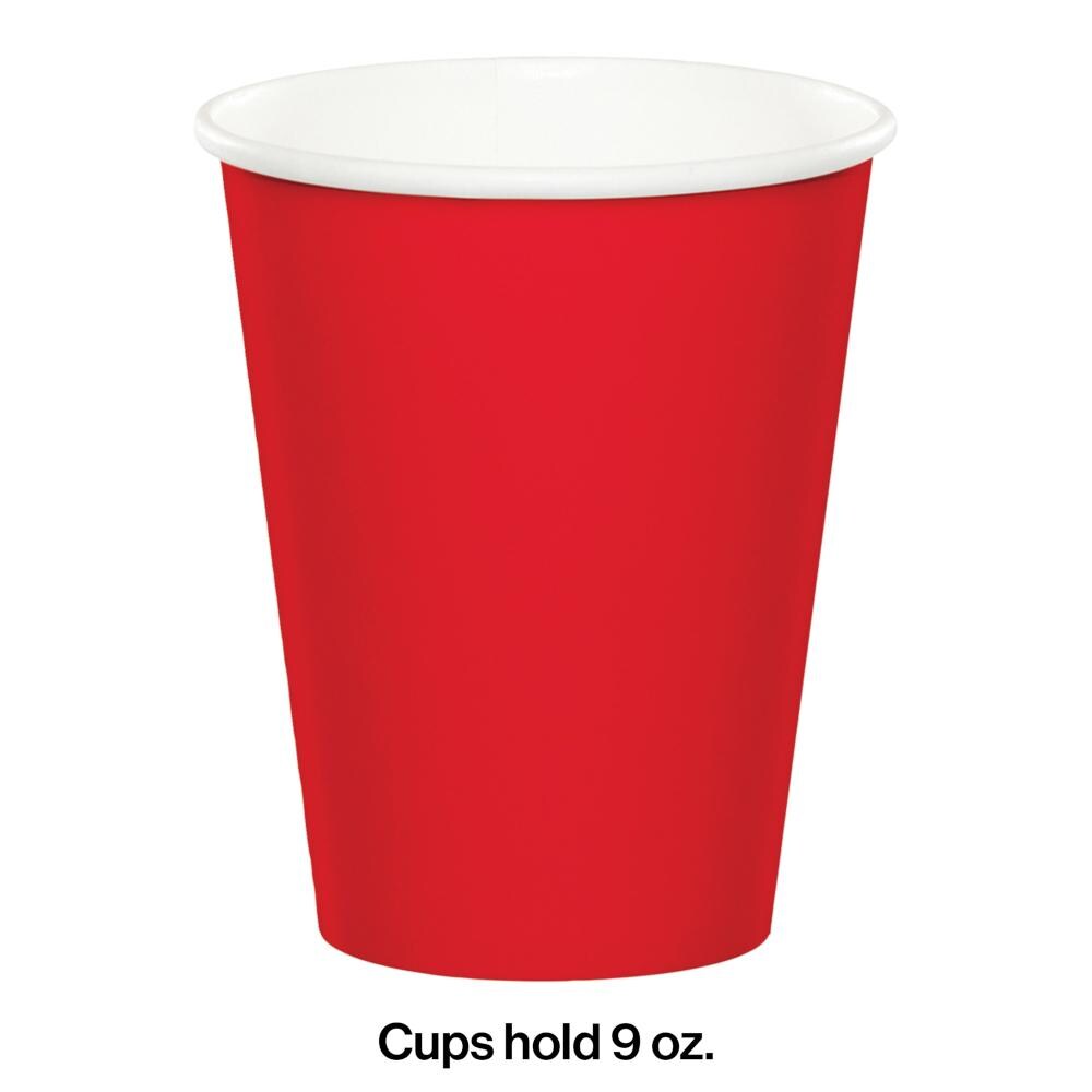 Classic Red Hot/Cold Paper Cups 9 Oz (24/Pkg)