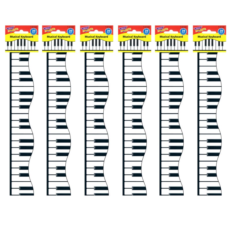 Musical Keyboard Terrific Trimmers®, 39 Feet Per Pack, 6 Packs