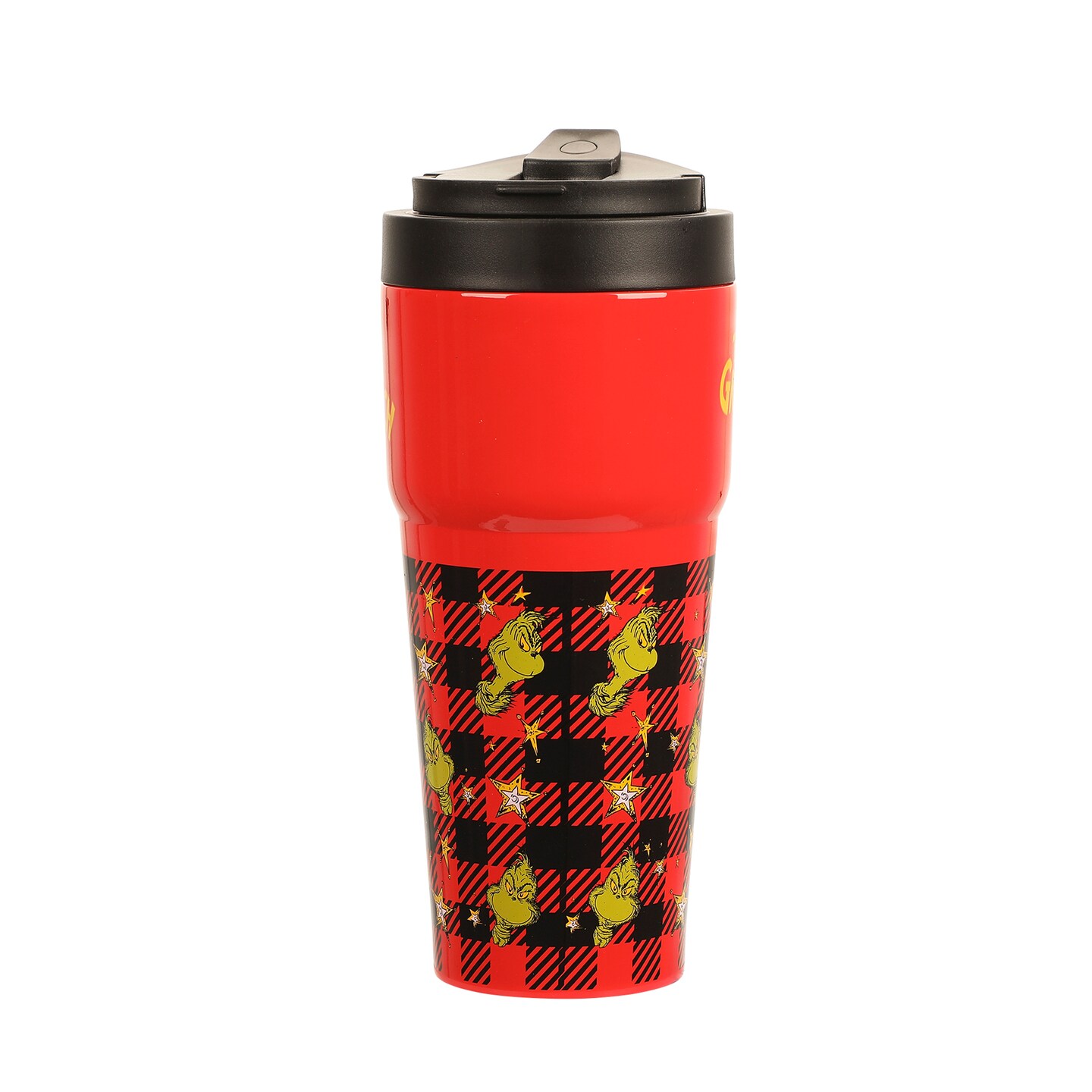 The Grinch 27 Oz. Stainless Steel Coffee Tumbler With Flip-Top Lid