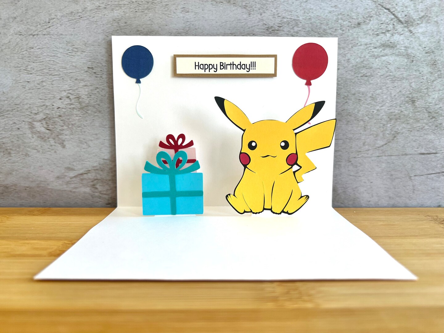 Pikachu Card - Pop Up Pikachu Card - Pikachu Birthday Card | MakerPlace by  Michaels