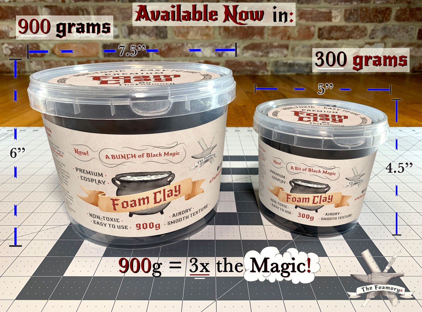 Moldable Cosplay Foam Clay (300g & 900g available in Black & White) High Density Air Dry Clay | Dries like EVA Foam | Great for Adding Details & Accessories to your Costumes & Crafts | Safe for Kids, Adults & Hand Crafts