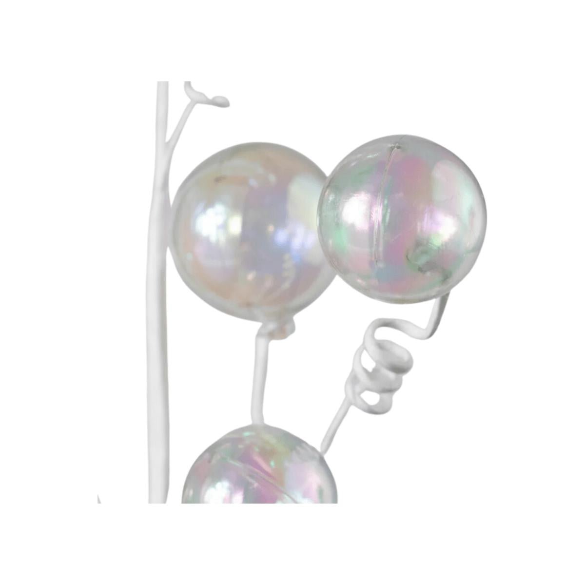 28&#x22; Clear Iridescent Ball Spray