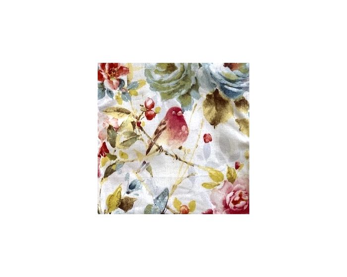 Watercolor Garden Cotton Fabric | By The Yard | Sewing and Crafting | 44 inches wide