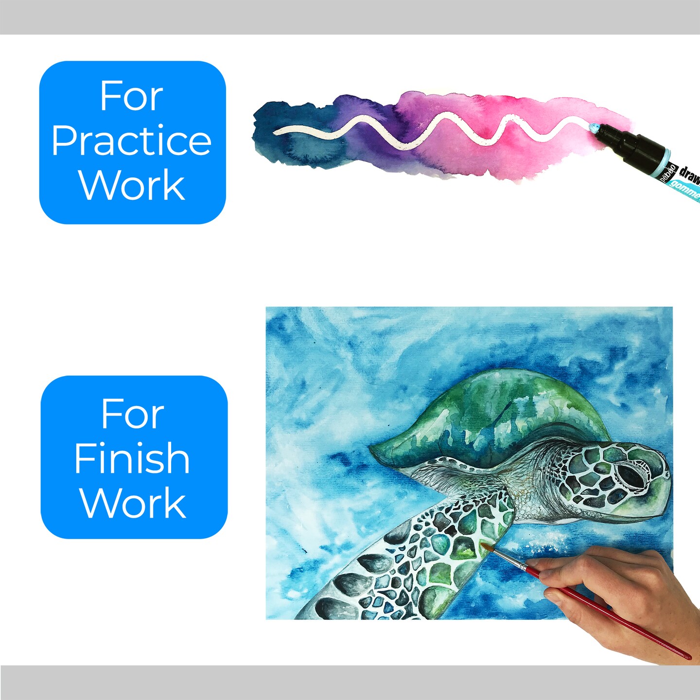 Zieler A3 Artists Watercolour Paper Fine Grain Texture Jumbo 50 sheets