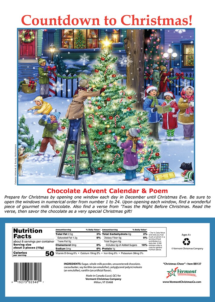 Set of 10 Assorted Chocolate Advent Calendars - Fun & Whimsical Designs - Christmas Countdown with a Sweet Treat Each Day