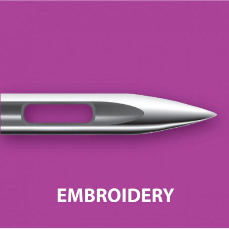 KLASSÉ® -- Titanium Embroidery -- 80/12 -- Home Sewing Machine Needles (130/705 H)