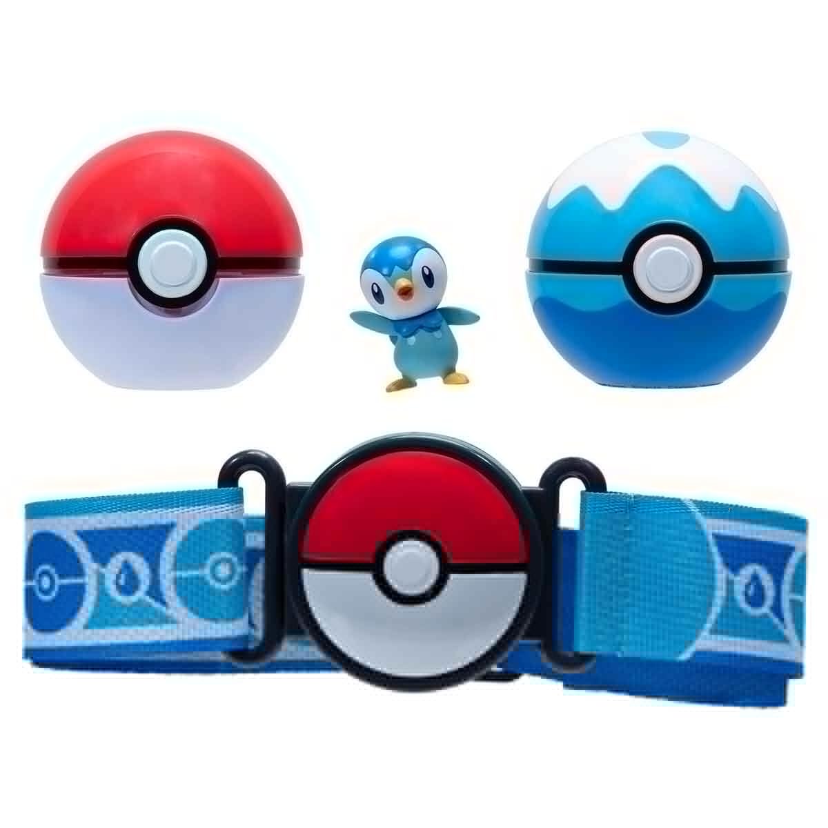 Pokémon Pokemon Clip 'N' Go Poke Ball & Dive Ball Belt Set, Piplup