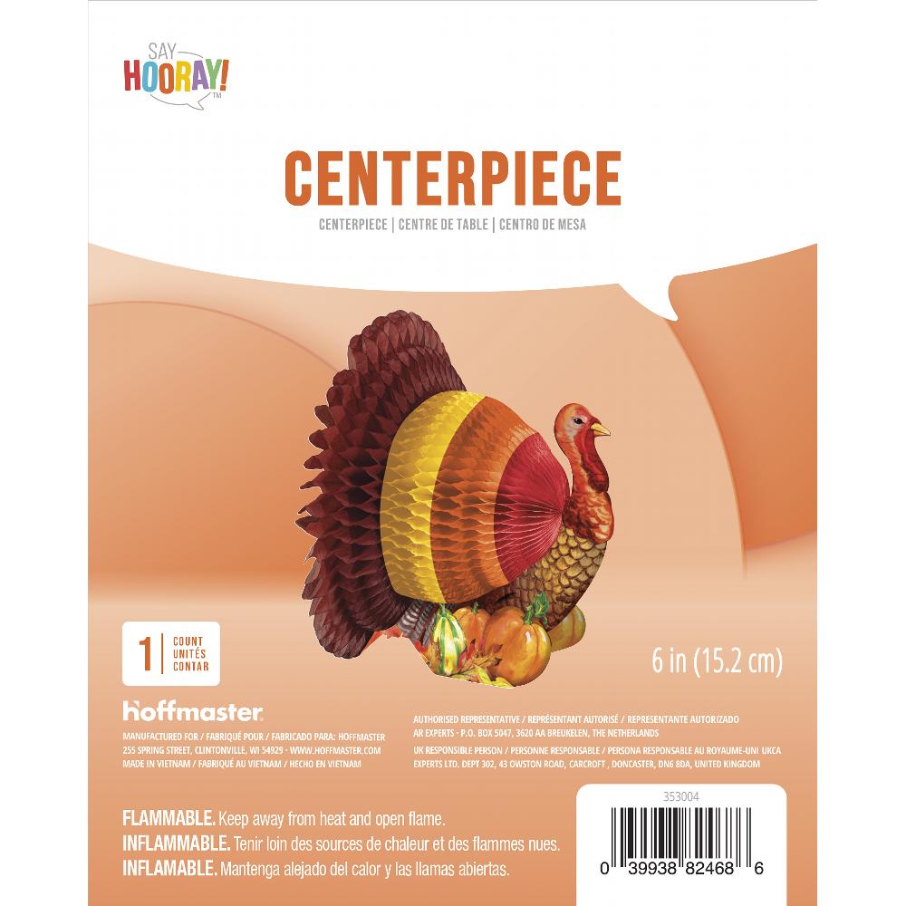 Thanksgiving Honeycomb Turkey Centerpiece