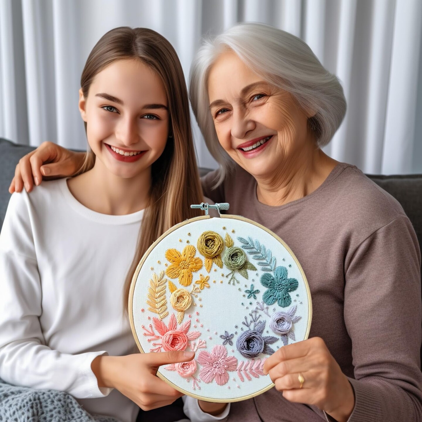 Embroidery Kit,3 Pack Embroidery Kit for Beginners With Step by Step Learn 22 Different Stitches from Instruction & Video,Stamped Embroidery Patterns,Hand Embroidery Kit for Adult, Stitches Kit