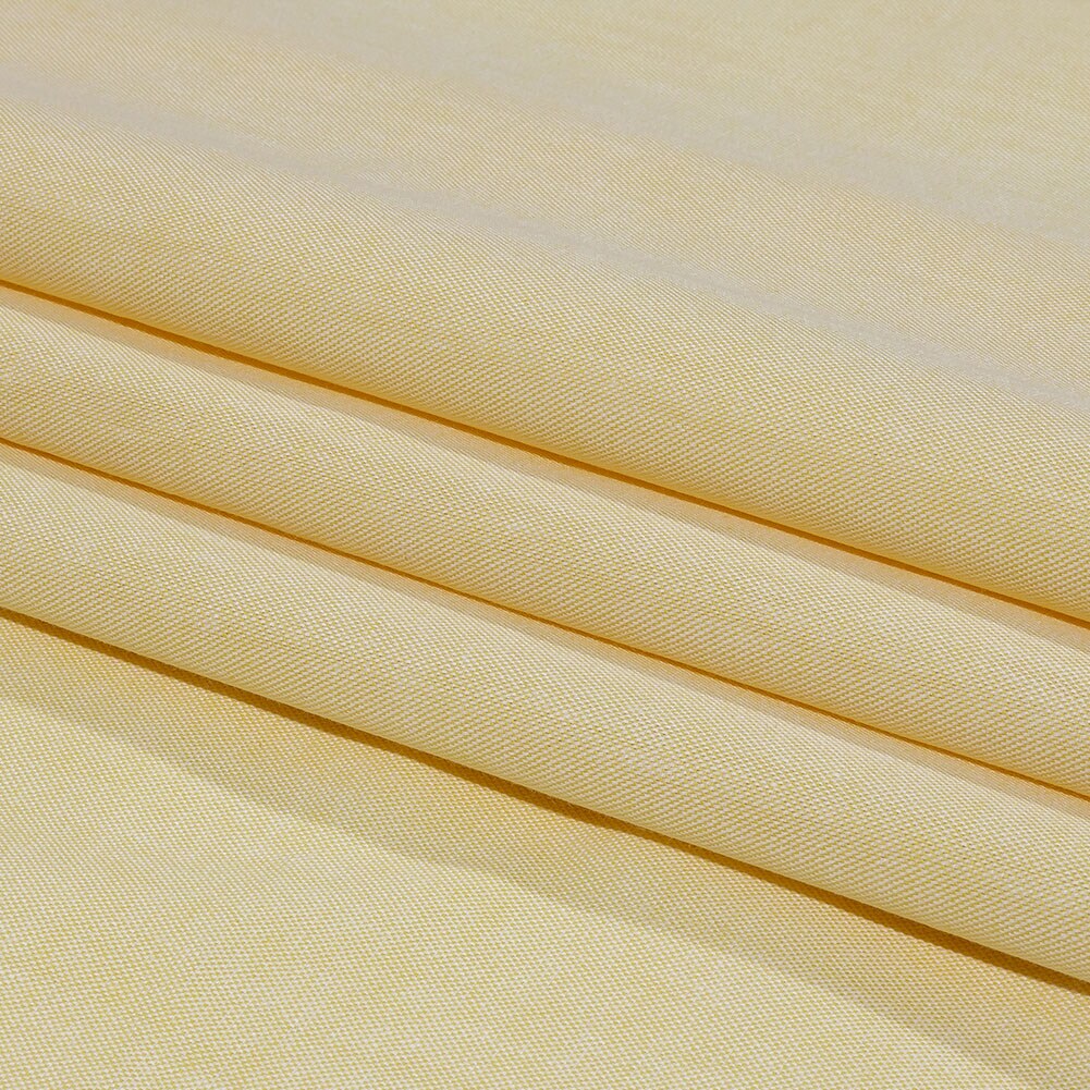 1 Yard Yellow Calendered Organic Cotton Oxford Sustainable Solid Fabric