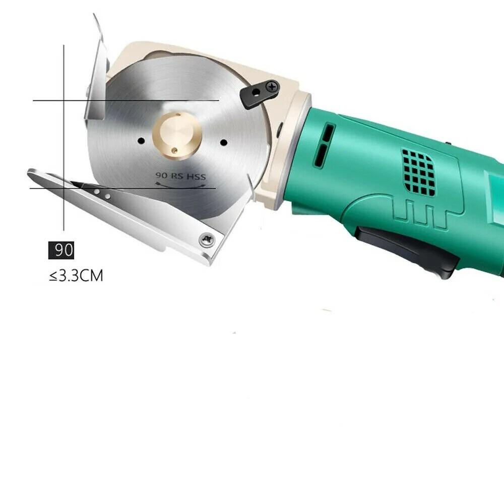 3.54'' 90mm Rotary Blade Fabric Cutter Cordless Electric Cloth Cutting Machine