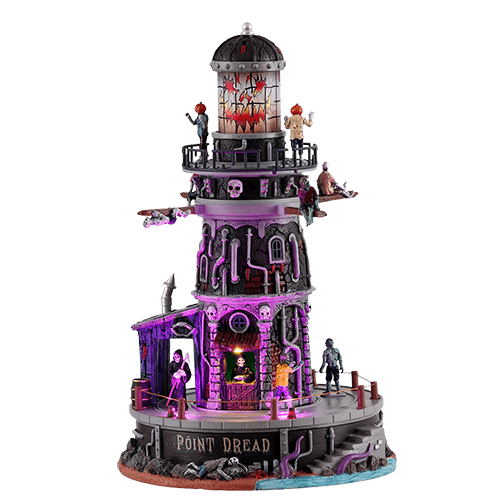 Lemax Spookytown Point Dread Lighthouse