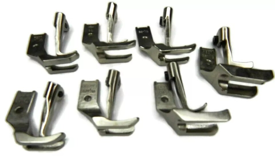 Consew Sewing Machine 206RB 225 226 Welting Piping Walking Foot Set 7 Pairs