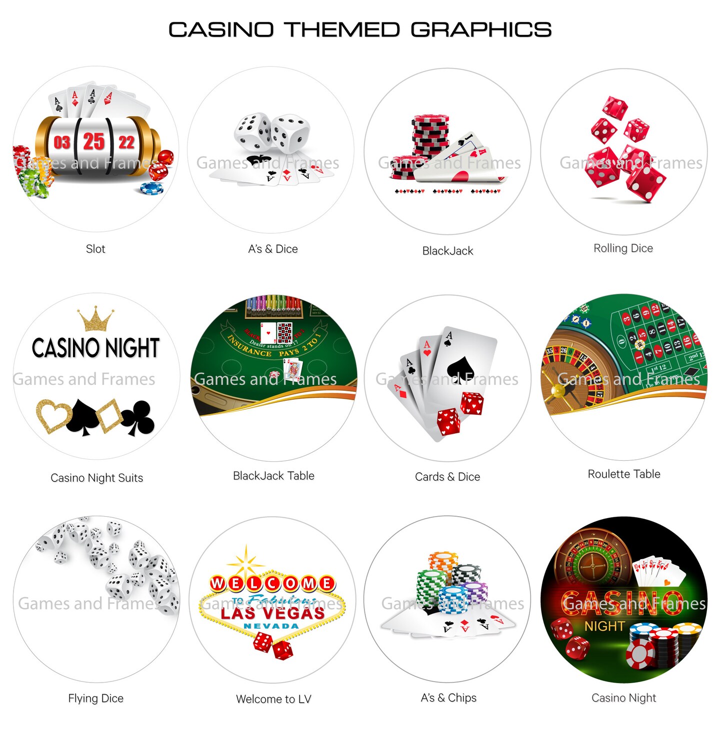 Casino Greeting Card (7X5 Inches, Blank Inside) For Birthday 13 thumbnail image