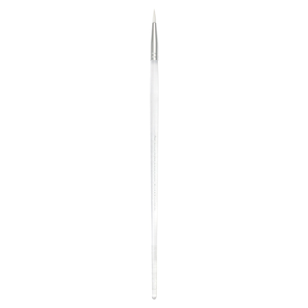 CL1259 Series | Clear Choice&#x2122; Long Handle White Taklon Round Brush