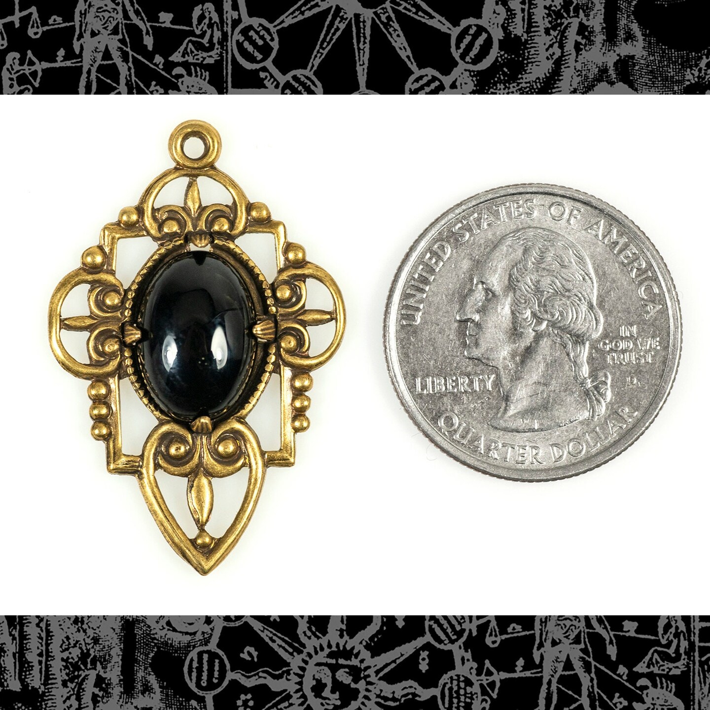 14x10mm Onyx Cabochons - Set of Two - CAB39