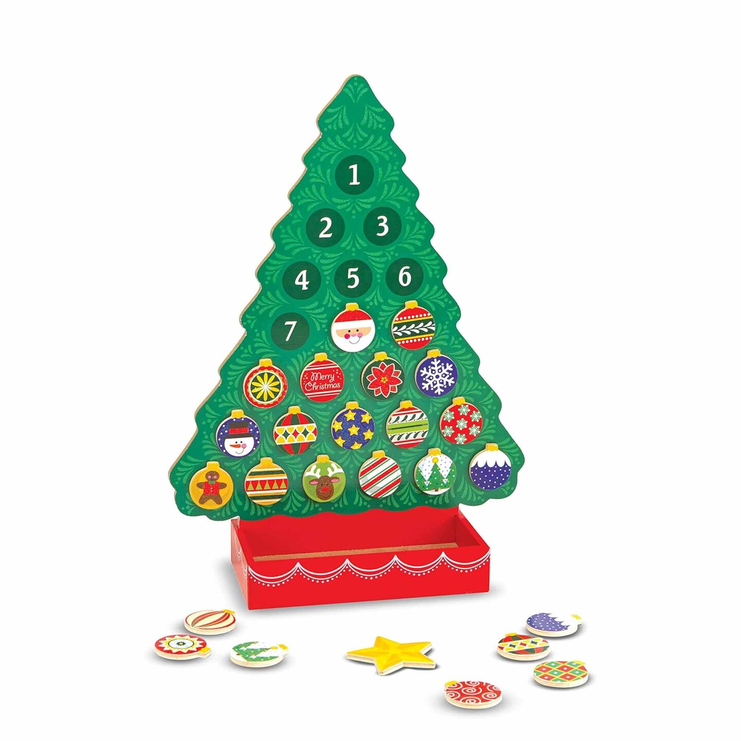 Melissa & Doug Countdown to Christmas Wooden Advent Calendar