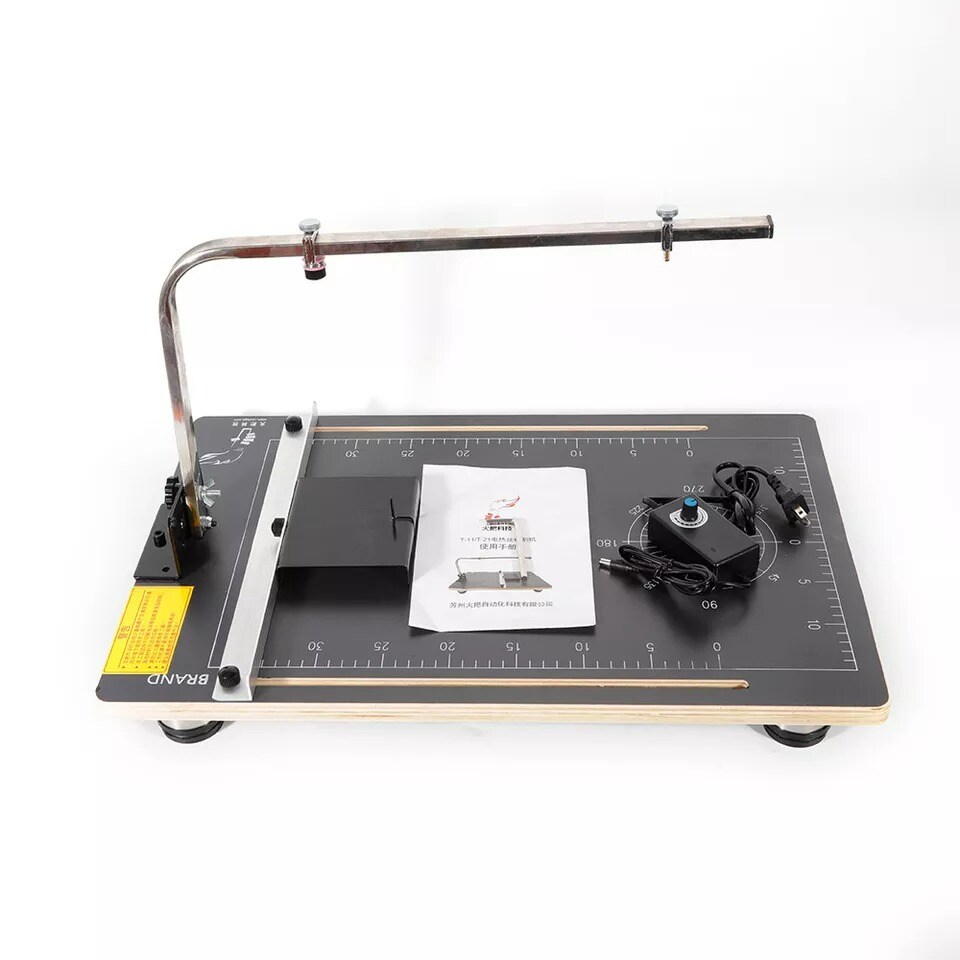 Foam Cutter Board Hot Wire Foam Cutting Machine With Adjustable Angle Tabletop Styrofoam Cutter Tool Working Table Craft Machine For Foam Sponge Carving Model