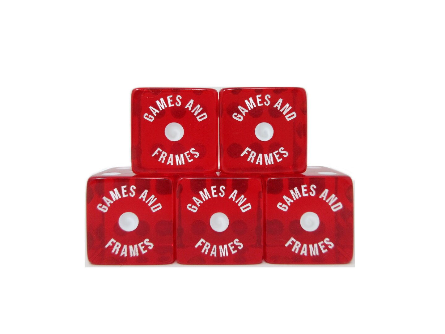 Personalized Yahtzee Dice with Free Storage Pouch, Set of 5