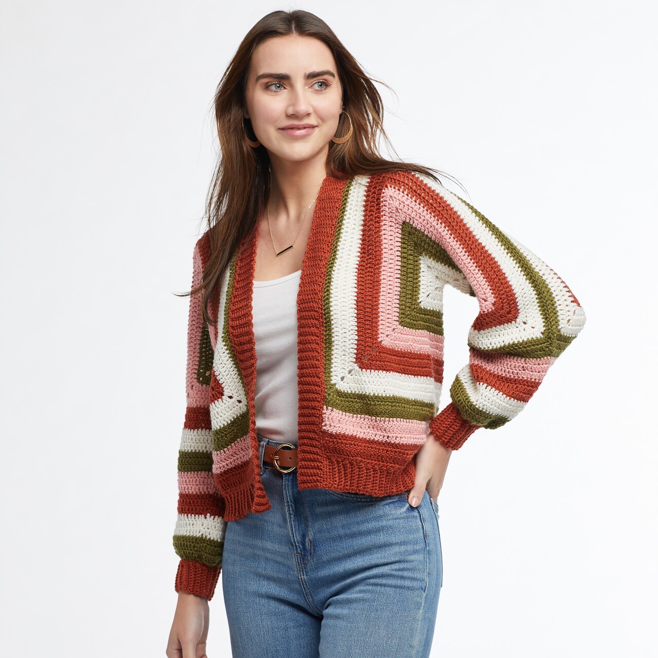 Crochet Striped Hexagon Cardigan Part 2