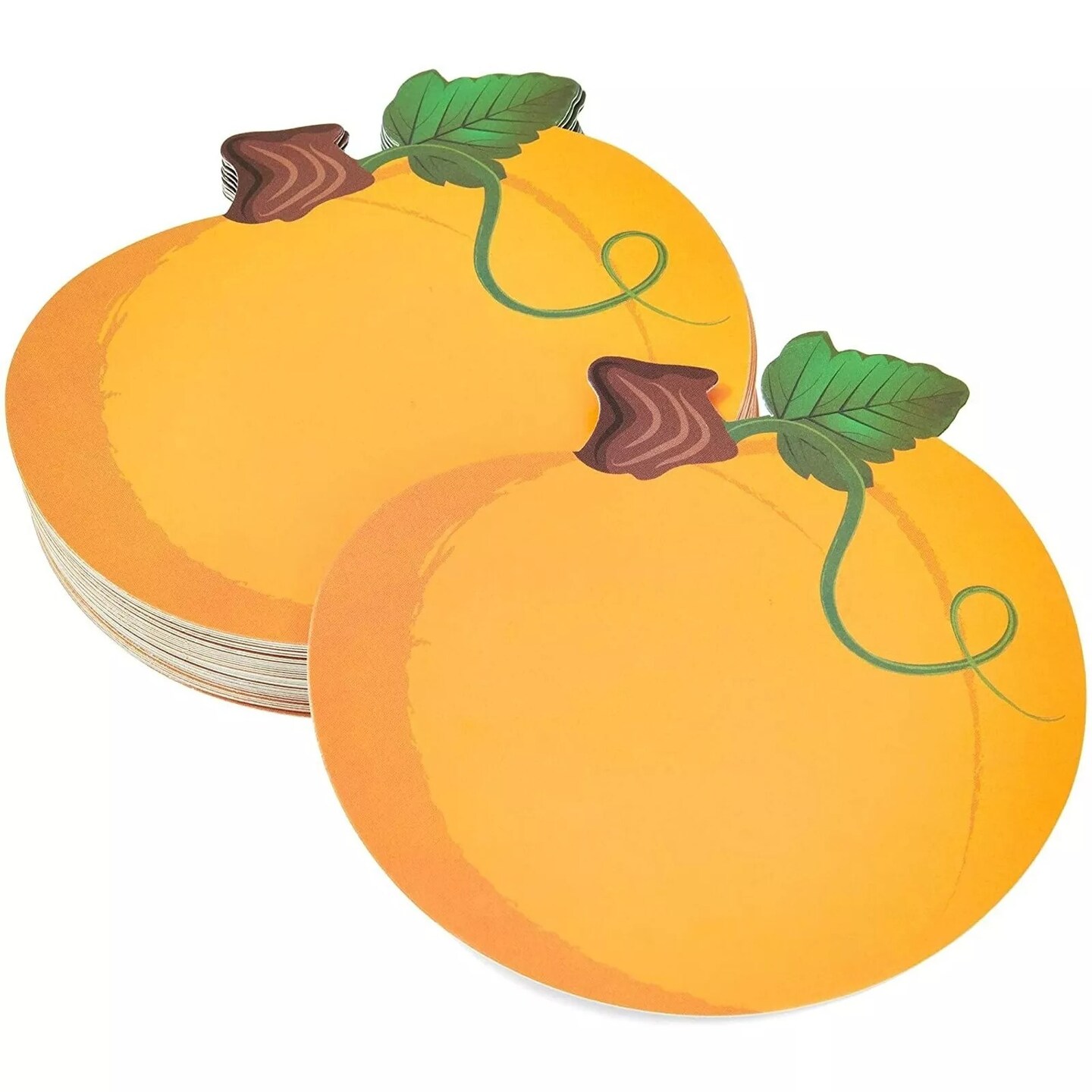 Thanksgiving Table Place Cards, Pumpkin Cutouts (50 Count)