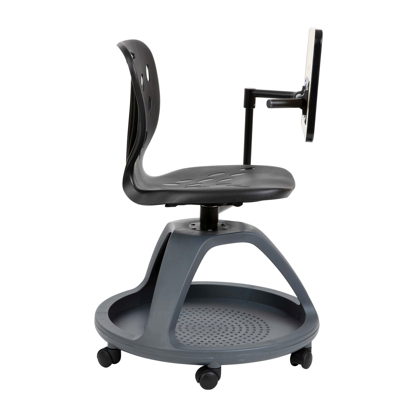 Emma and Oliver Mobile Desk Chair - 360&#xB0; Tablet Rotation and Storage Cubby