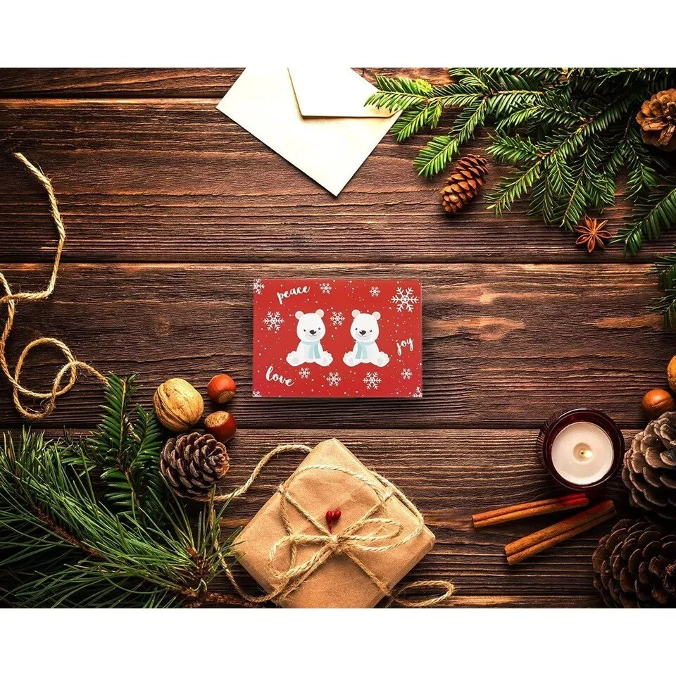 48x Christmas Cards with Envelopes, Classic Character Greeting Cards Bulk 4x6&#x201C;