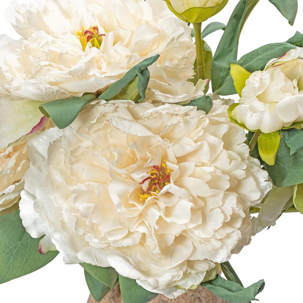 Silk Peony Fake Flowers Vintage Large Long