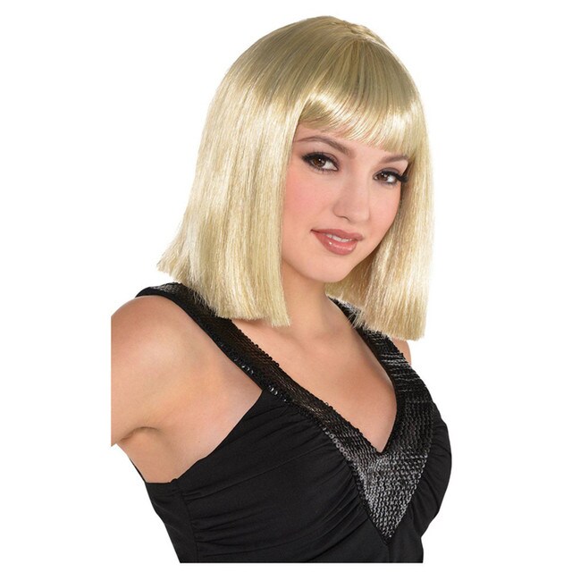 Women&#x27;s Blunt Bob Blonde Wig